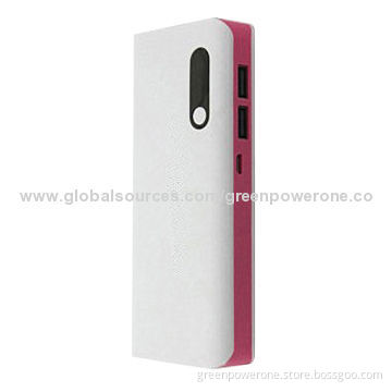 Dual USB outputs and colorful power bank with 15,000mAh/GP184